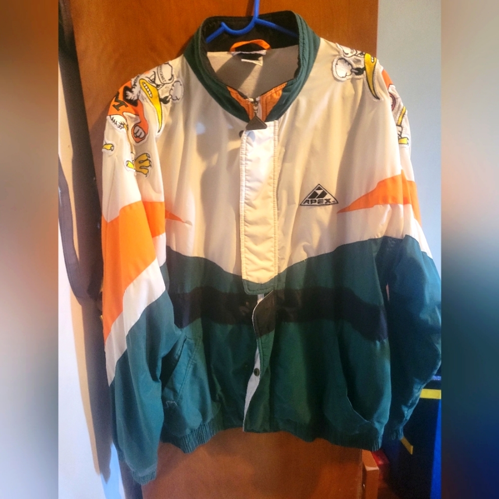 NOS Apex Miami Hurricanes Blast Jacket Men's Large Vintage